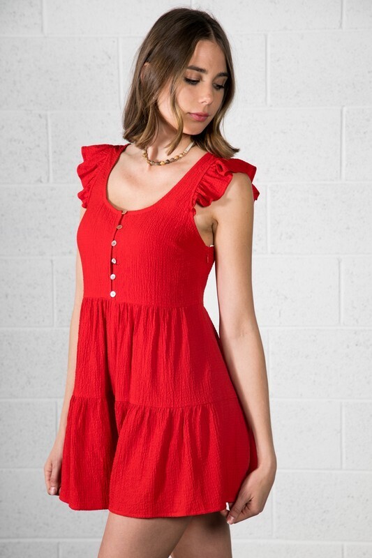 Betsy Romper-Red