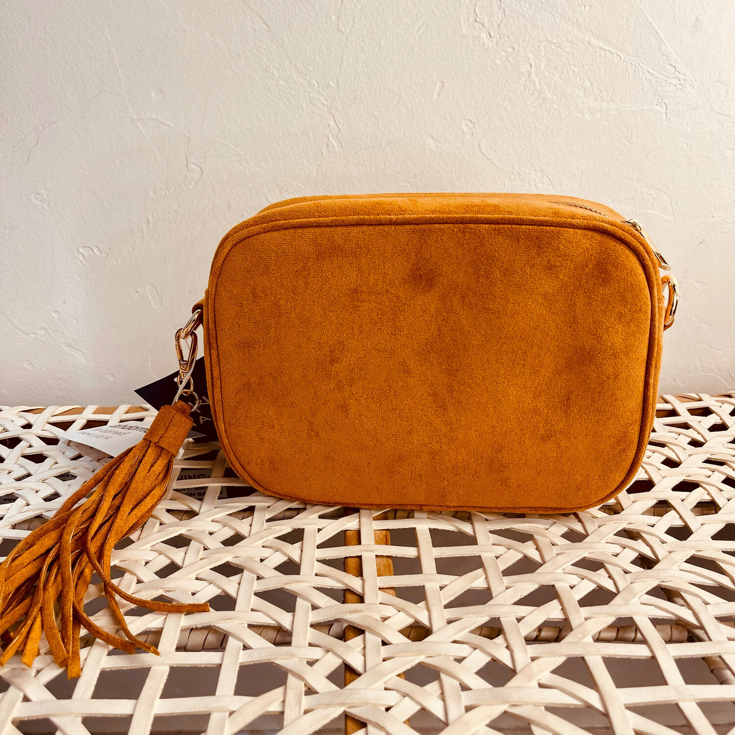 Suede Tassel BagTobacco