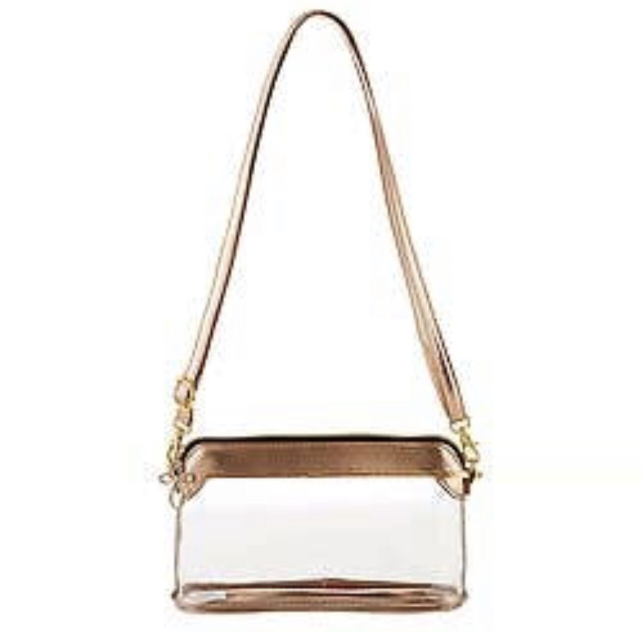 Clear As Day Bag-Rose Gold