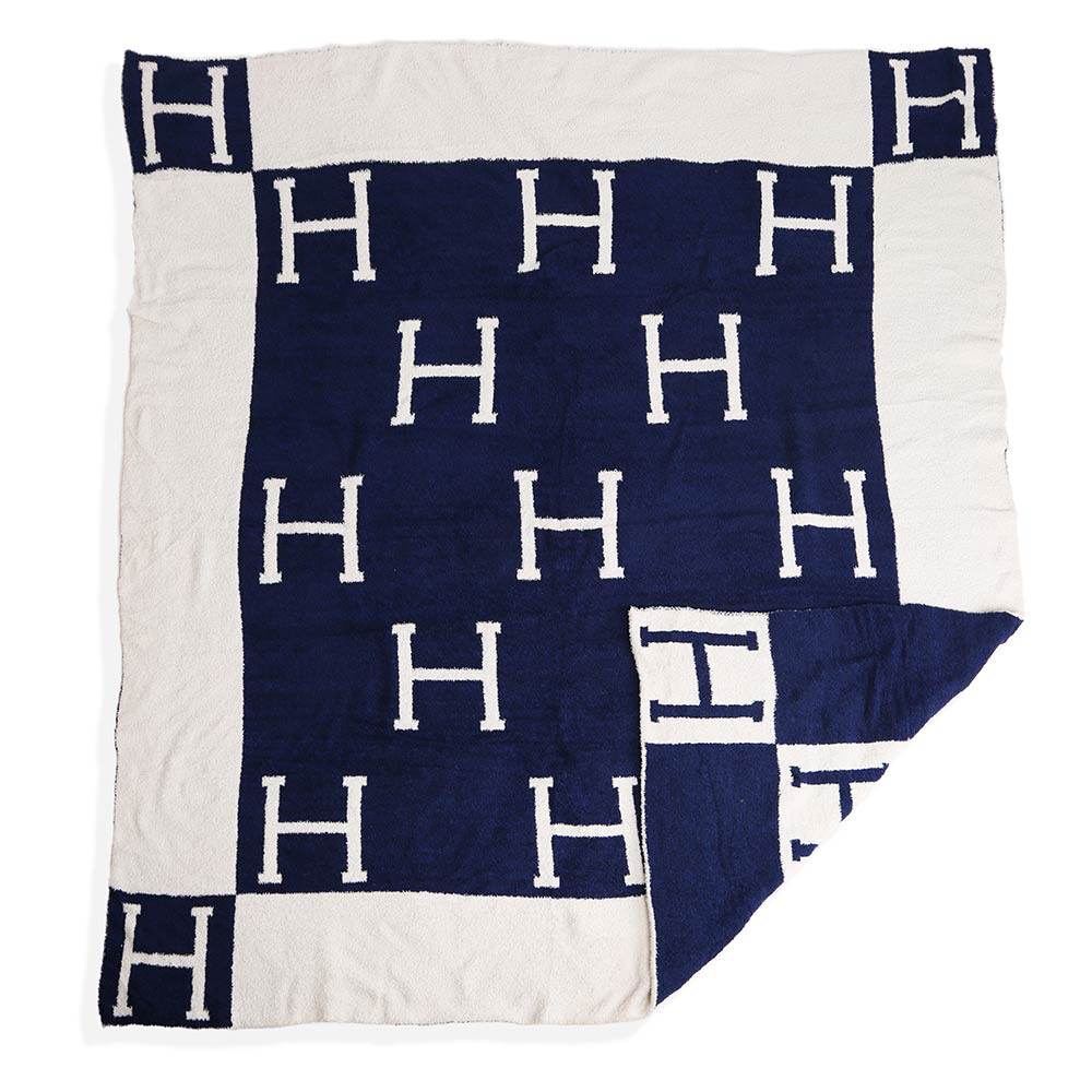 H Blanket-Navy
