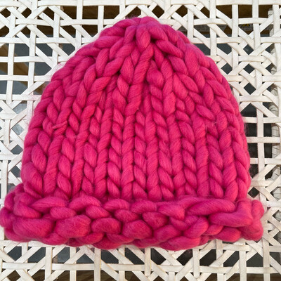 Big Knit Beanie-Pink
