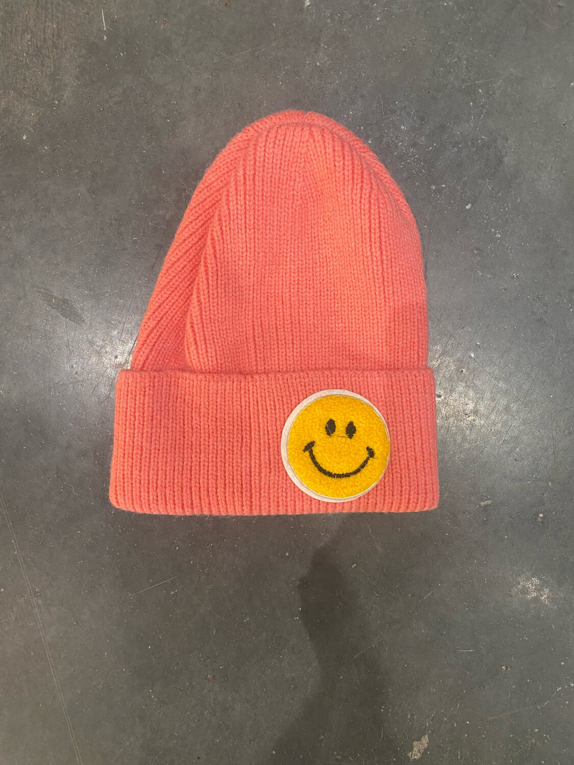 Big Smiley Beanie-Pink