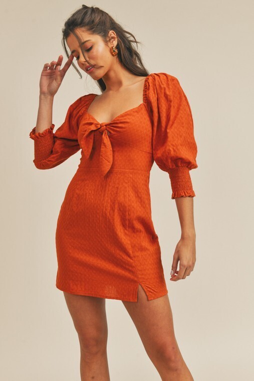 Orange Power Mini Dress