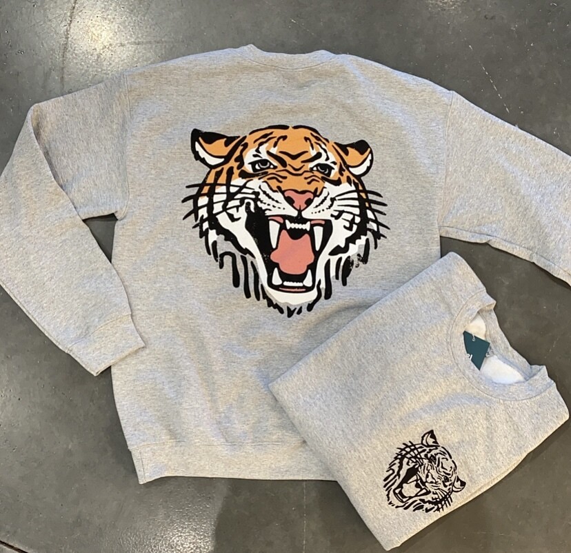Hey Tiger Pullover-Heather