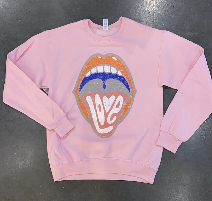 All The Love Pullover-Pink