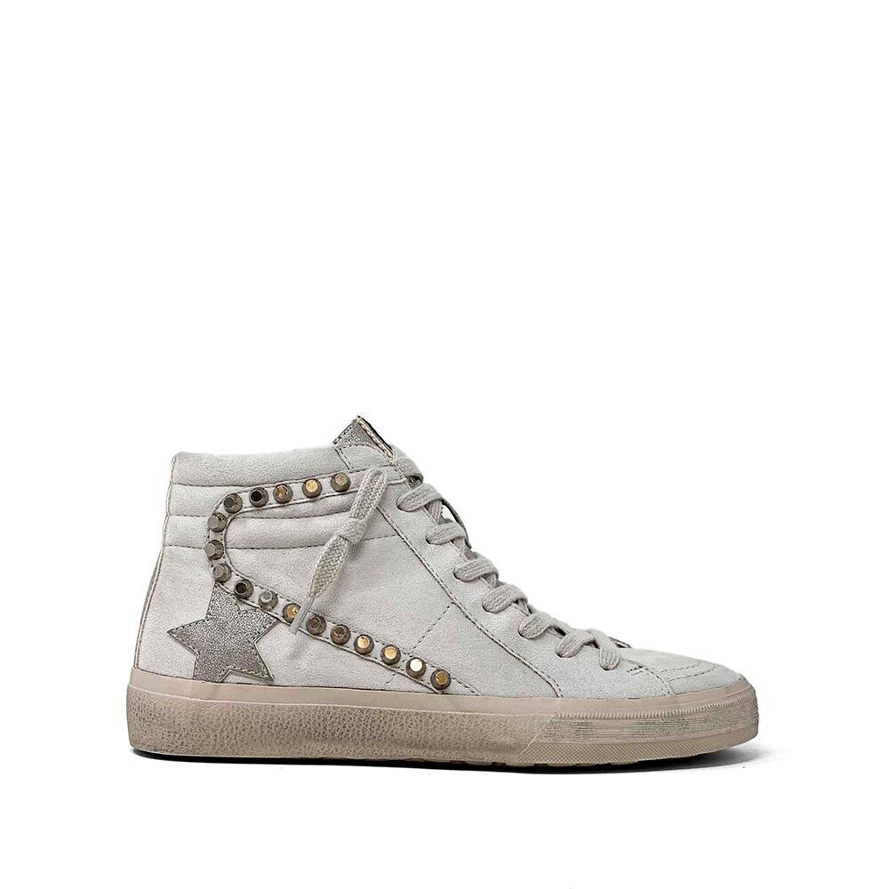 Studded Ri Ri Hi Top-Grey