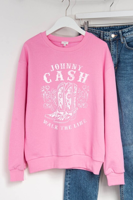 Walk The Line Pullover+-Pink