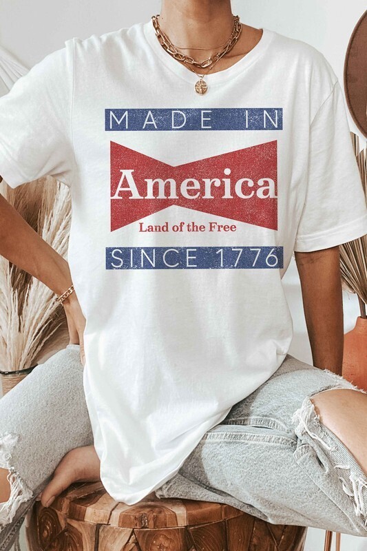 Made In America Tee-Wht