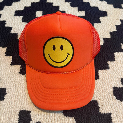All Smiles Trucker-Orange