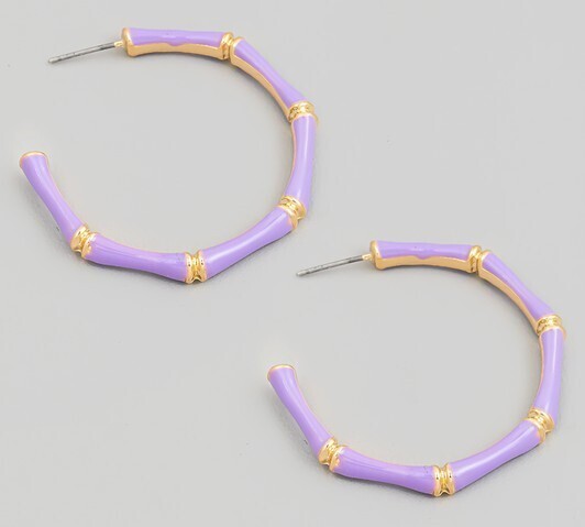 Bamboo Hoops-Lav