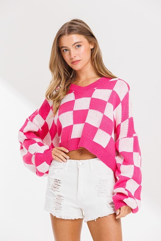 Check Me Out Sweater-Pink