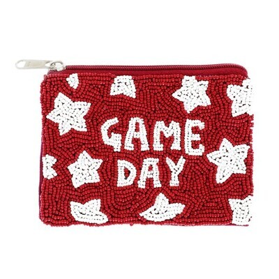 Game Day Coin Bag-Red