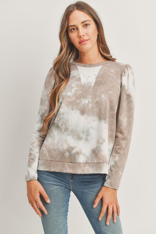 Mocha Tie Die Top