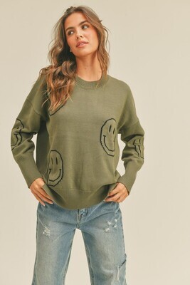 Olive Smile Sweater