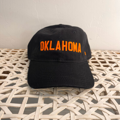 Oklahoma Dad Hat-Blk