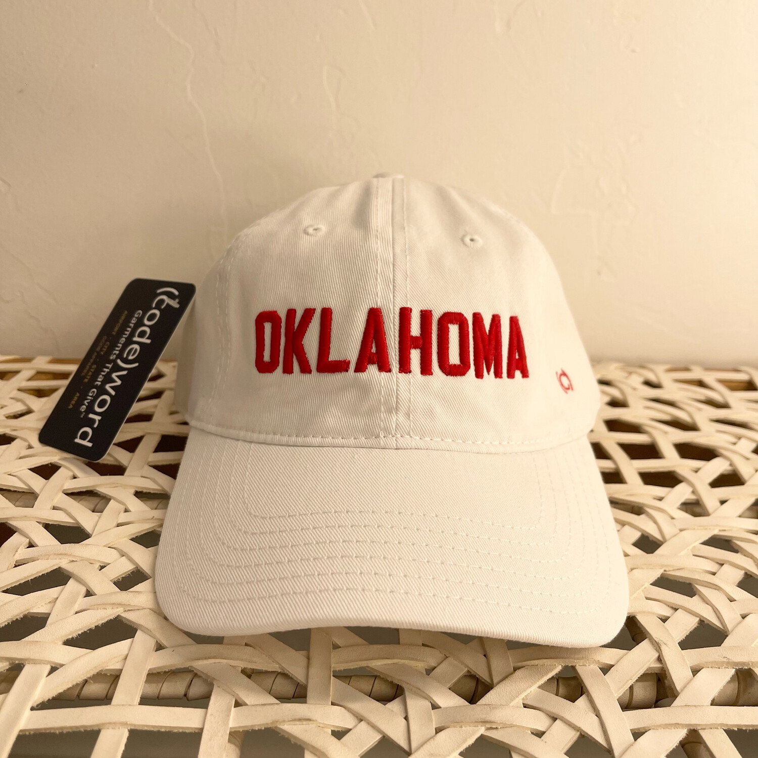 Oklahoma Dad Hat-Wht
