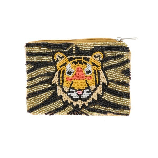 Tiger Beaded Bag