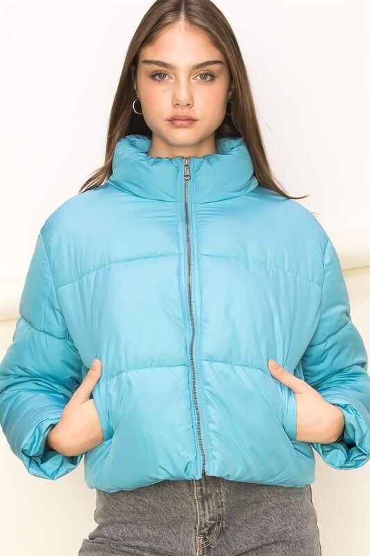 Cold Wave Puffer-Blue