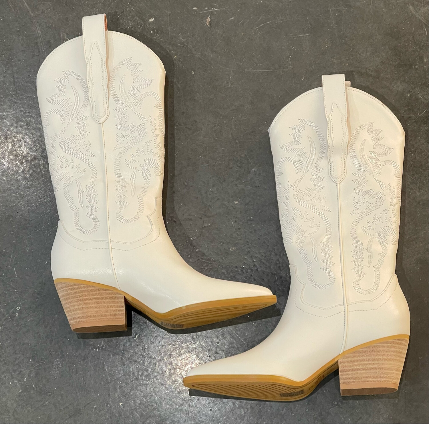 All White Cowboy Boot