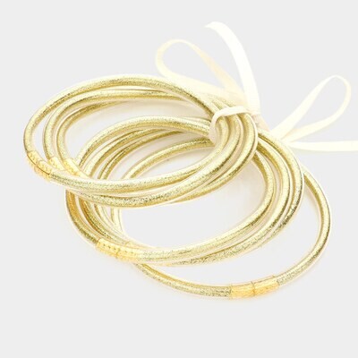 Glitter Bracelet Set-Gold