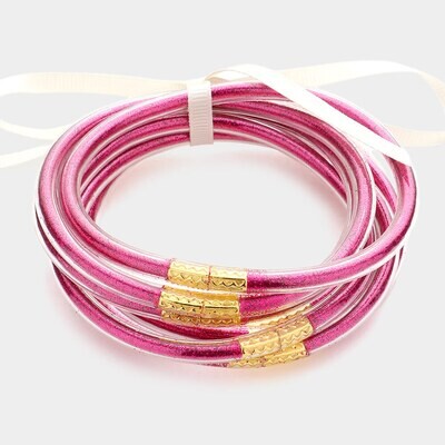 Glitter Bracelet Set-H Pink