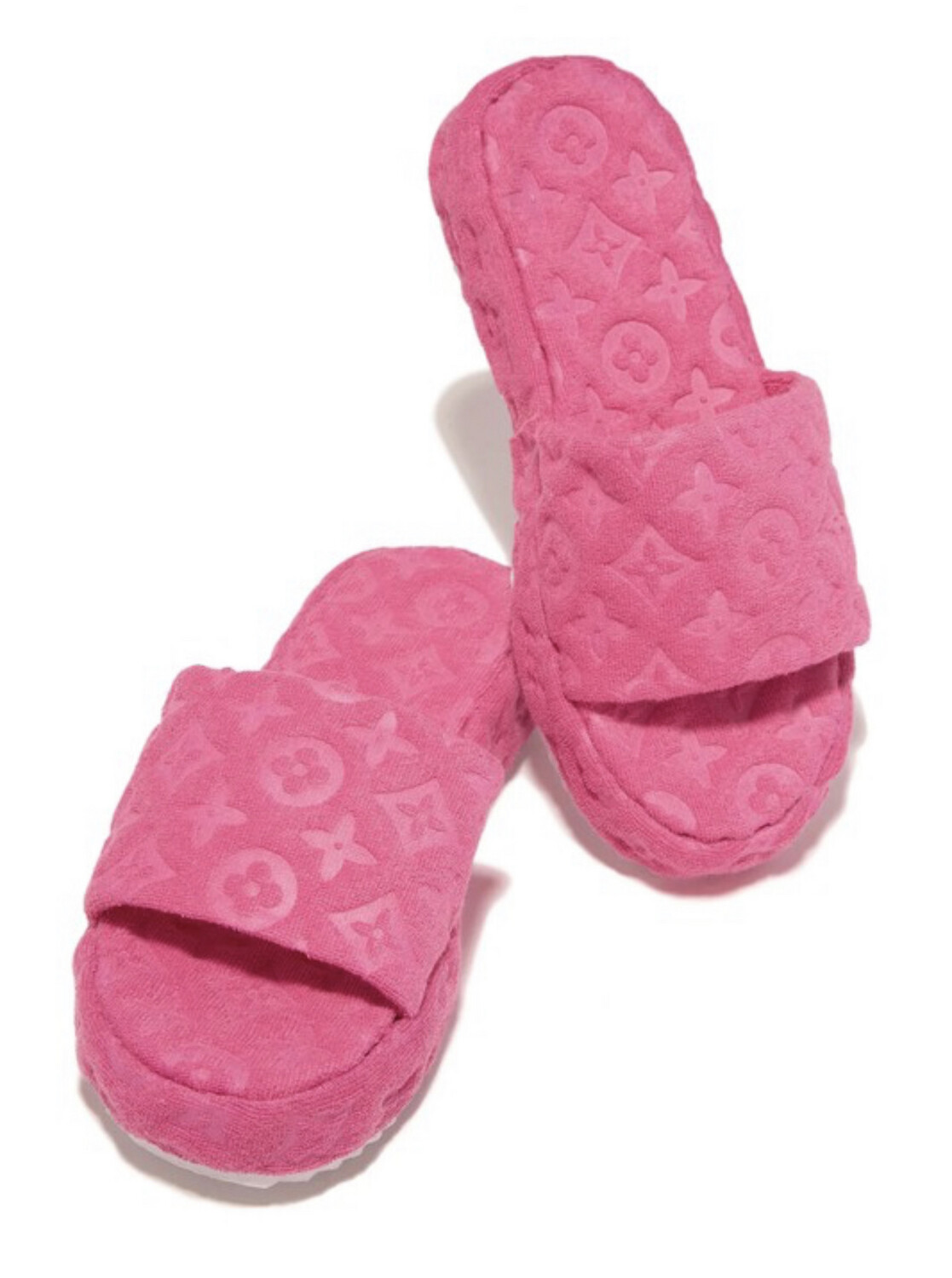 louis vuitton fuzzy slides