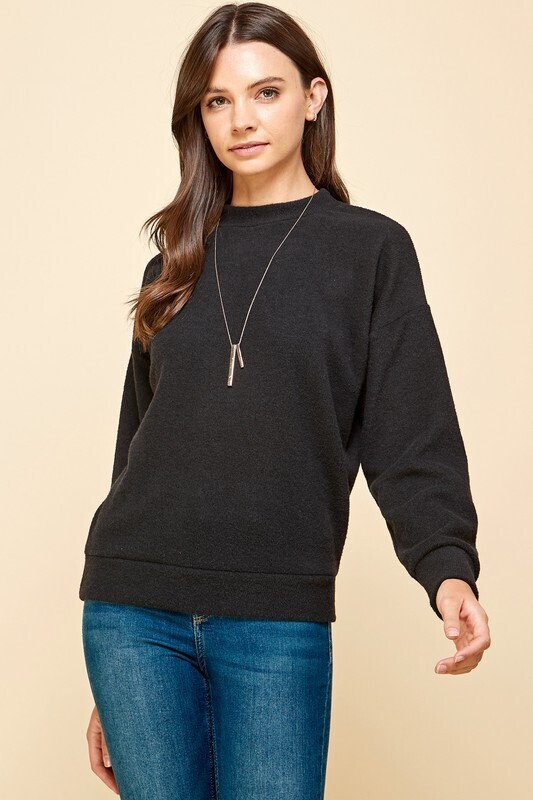 Bella Basic Sweater-Blk