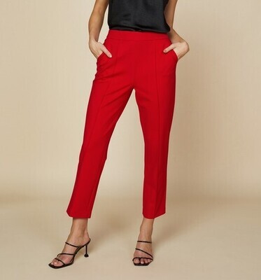 Knit Pencil Pant-Red