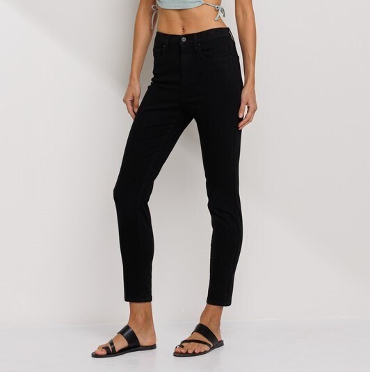 Super Stretch Hi Rise Black Skinny