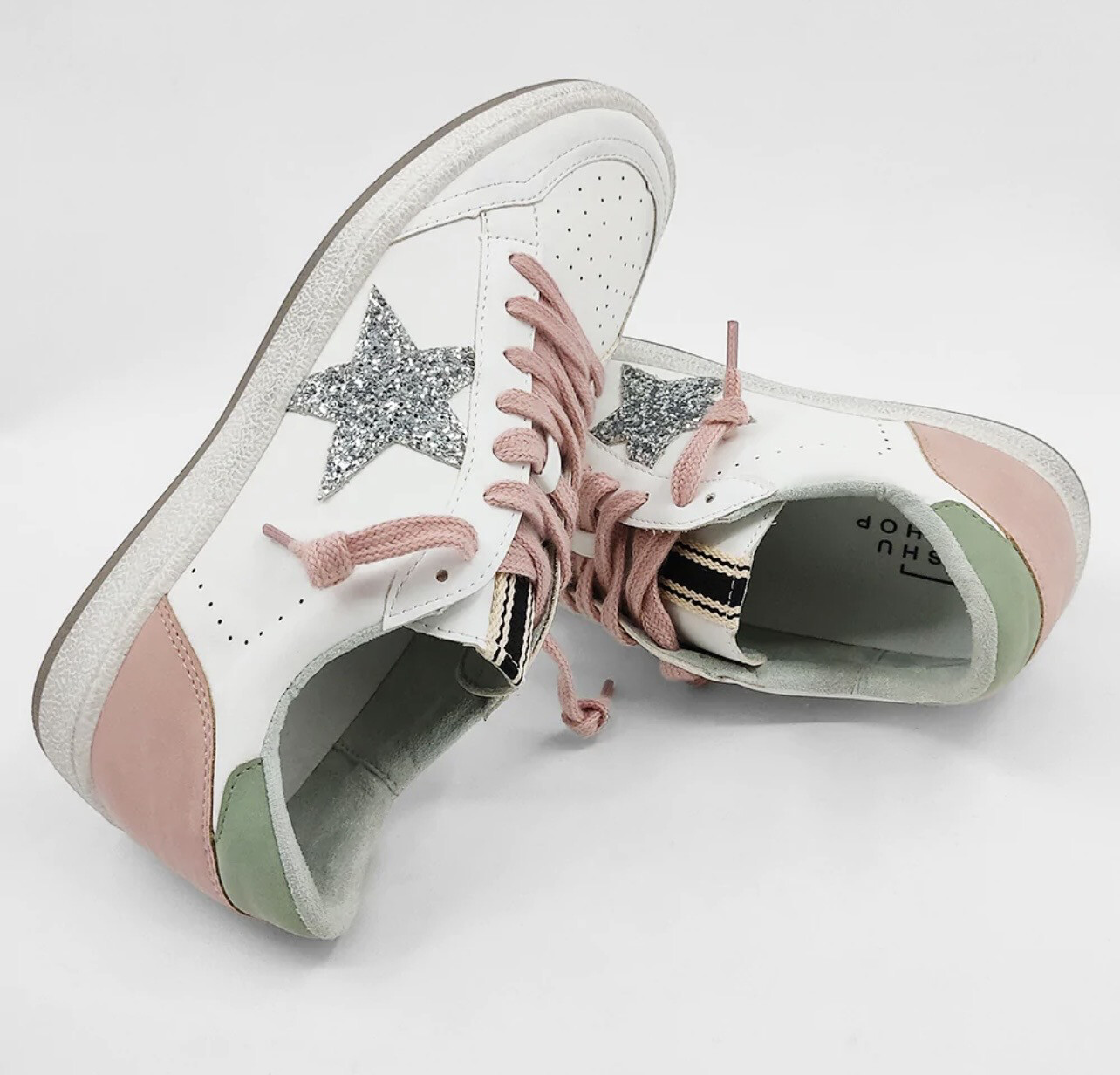 Paz Sneaker-Silver Sparkle