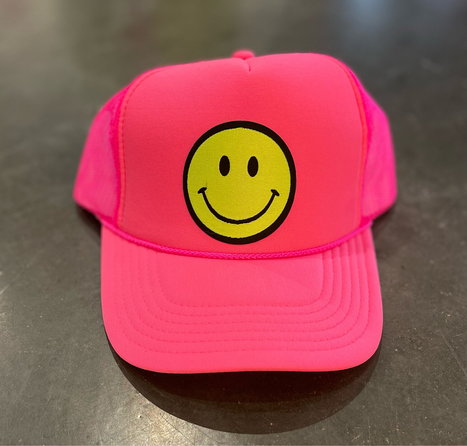 Neon Smiles Trucker-Pink