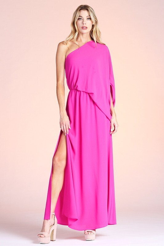 Aleks Maxi Dress-Pink