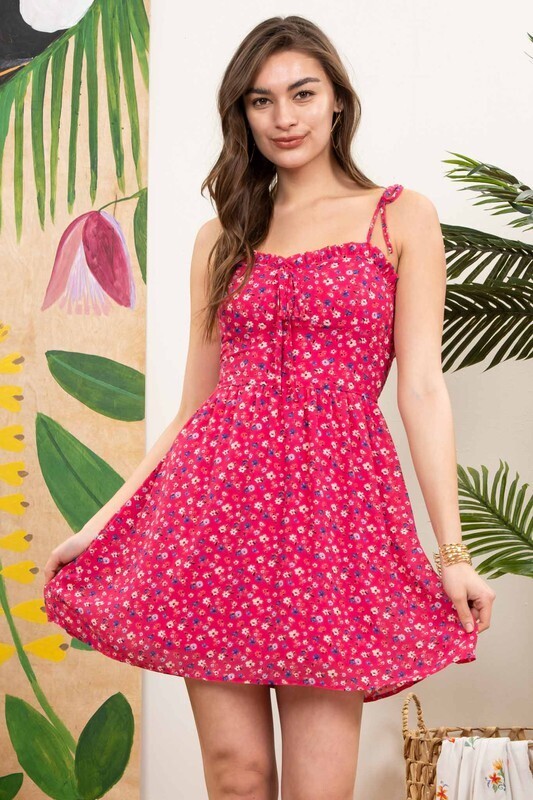 Hannah Floral Dress-Pink