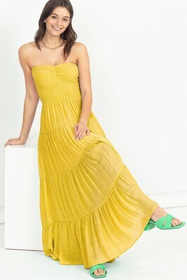 Madyln Maxi Dress-Yellow