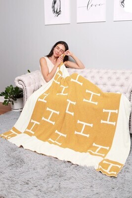 H Blanket -Yellow
