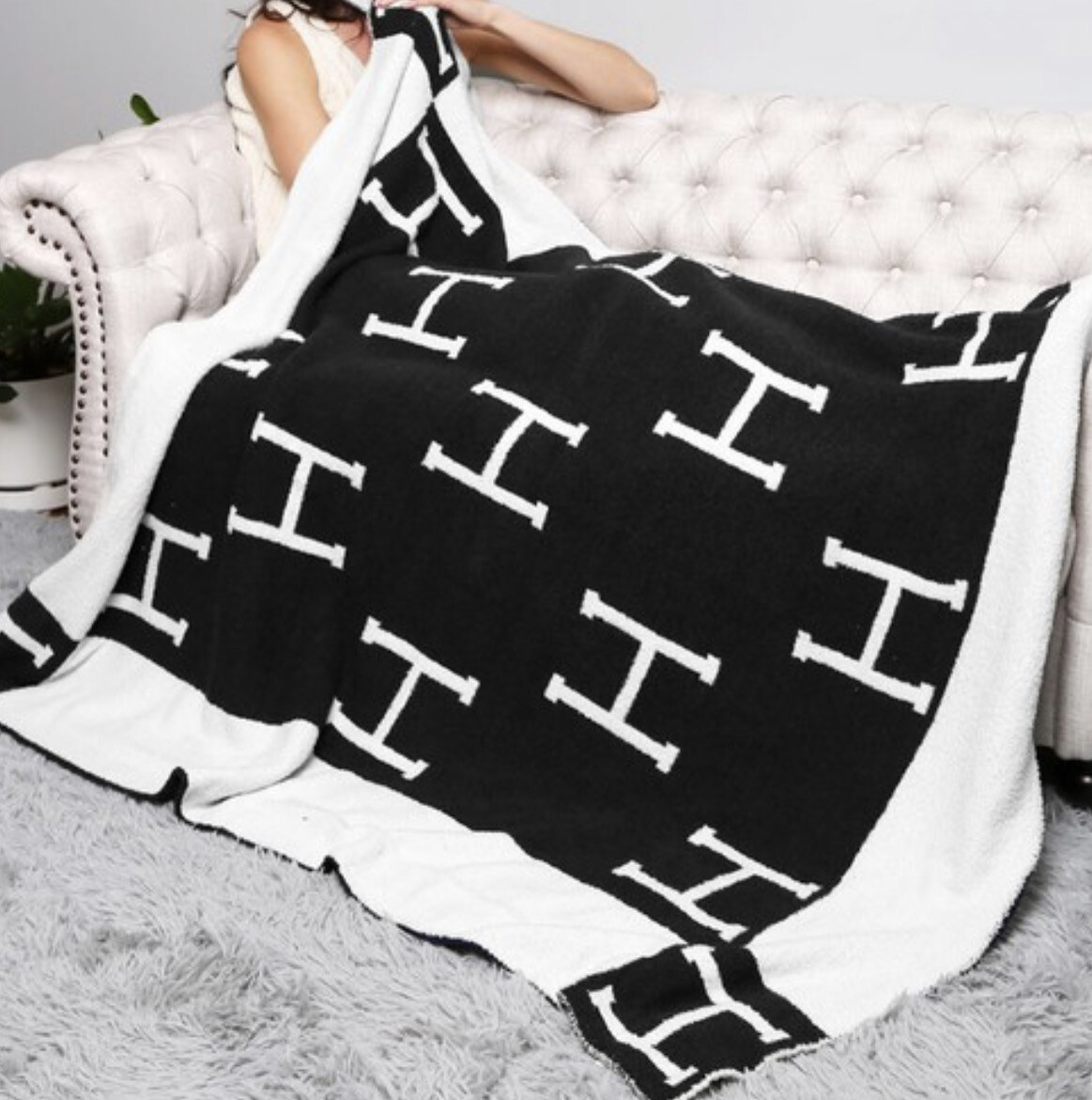 H Blanket Blk