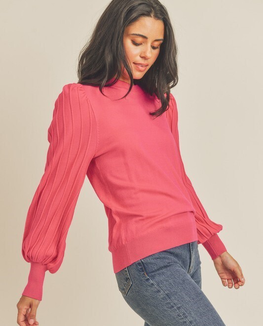 Louisa Sweater-Hot Pink