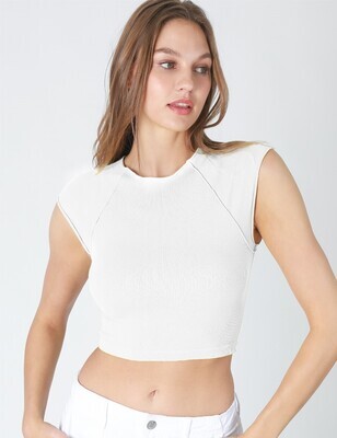 Sara Crop-Wht