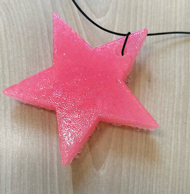 Sparkle Star Freshie-Pink