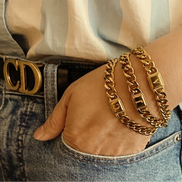 Initial Chain Bracelet
