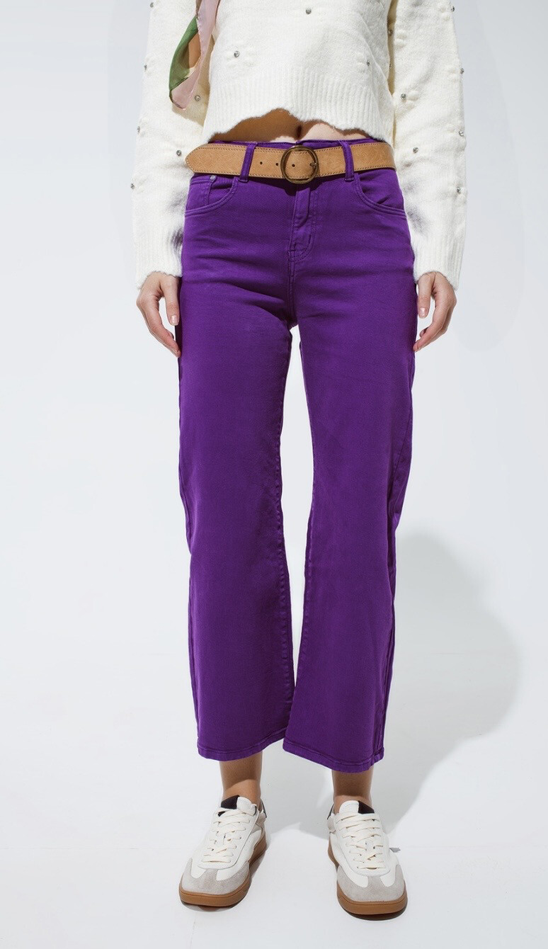 Purple Wide Leg Jean