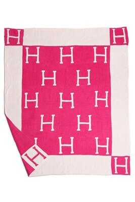 H Blanket-Hot Pink