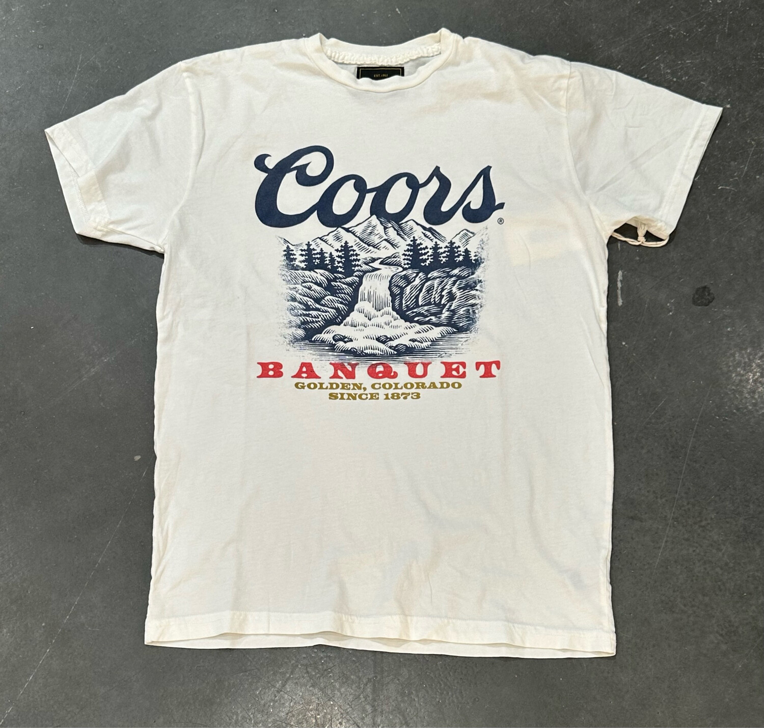 Coors Banquet Tee-Wht