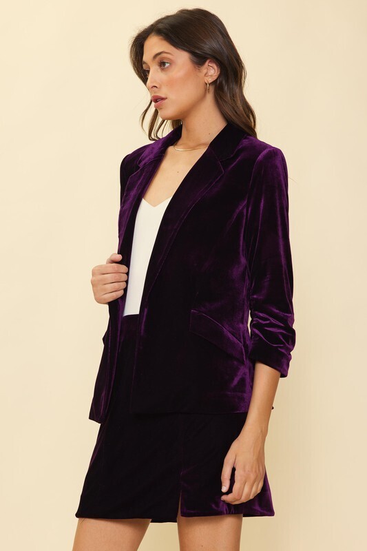 Best Velvet BlazerEggplant