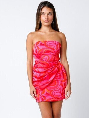 Vibrant Pink Wrap Dress