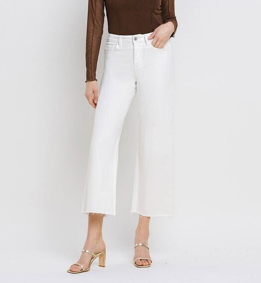 Optic White Wide Leg Jeans