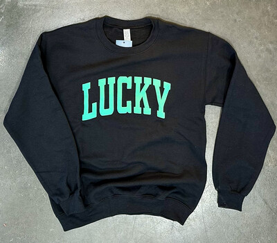 Lucky Puff Print Sweatshirt