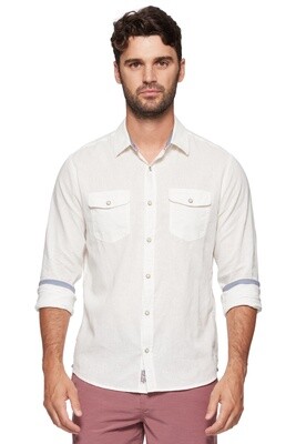 Avalon Linen Shirt-Wht