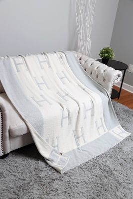H Blanket-Lt Blue