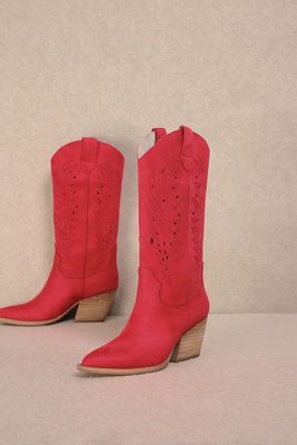 Olivia Red Boot
